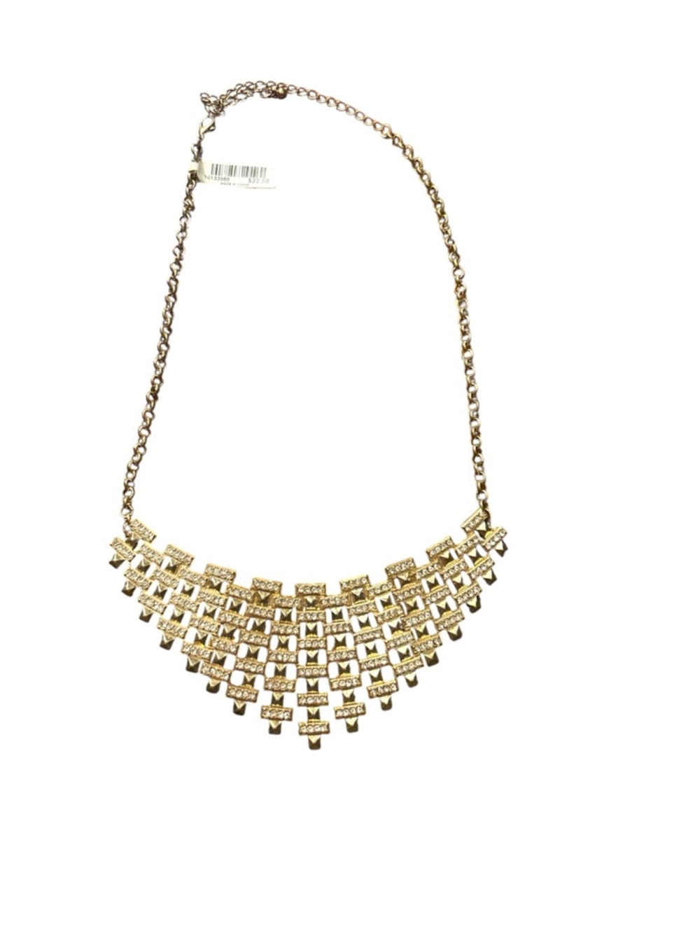 Torrid Gold Rhinestone Statement Necklace β¨ NEW - Picture 2 of 2